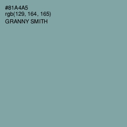 #81A4A5 - Granny Smith Color Image